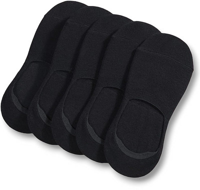 Suprix Unisex Solid Ankle Length, Peds/Footie/No-Show, Low Cut(Pack of 5)