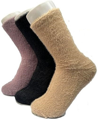 Suprix Women Solid, Woven Ankle Length, Calf Length, Mid-Calf/Crew(Pack of 3)