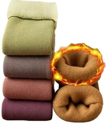 Trinch Women Striped Calf Length(Pack of 4)