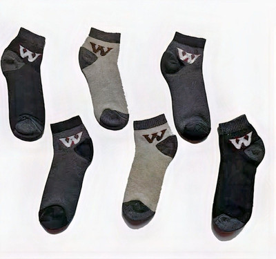 vactly Men & Women Self Design Ankle Length(Pack of 6)