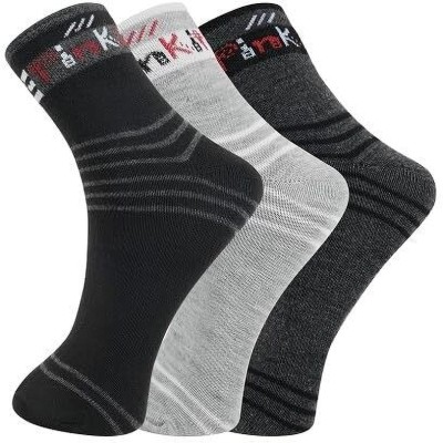 PinKit Men Mid-Calf/Crew(Pack of 3)