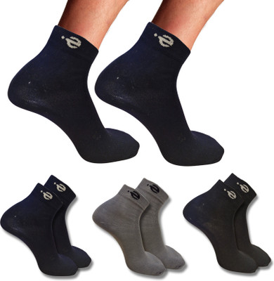 ecosync Unisex Solid Ankle Length(Pack of 3)