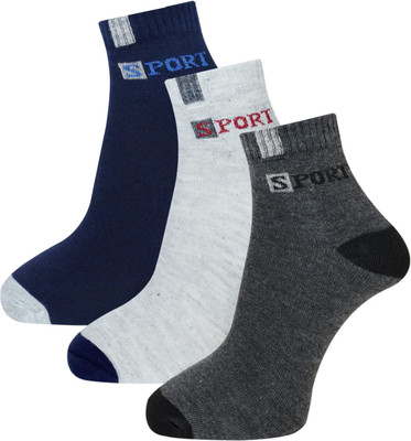 KALKA HOSIERY Men Ankle Length(Pack of 3)
