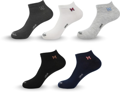 Mojaah Men Solid Ankle Length(Pack of 5)