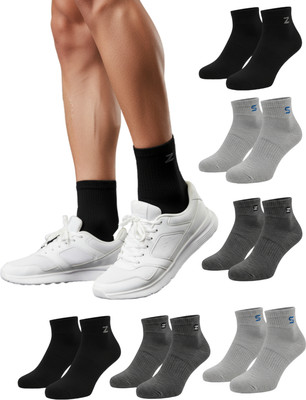 KING COBRA Men & Women Solid Ankle Length(Pack of 6)