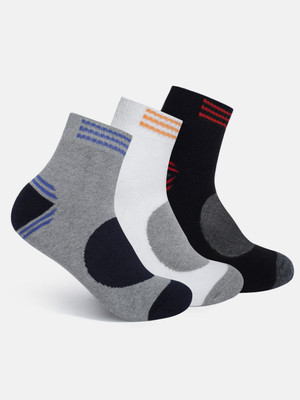 Footline Men Striped Ankle Length(Pack of 3)