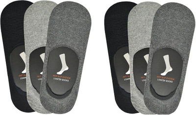 RamNRetail Men & Women Self Design Ankle Length, Low Cut, Peds/Footie/No-Show(Pack of 6)