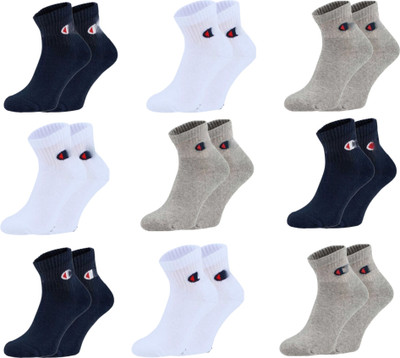 SIZE MATTERS Men & Women Solid, Self Design Ankle Length(Pack of 9)