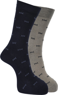 Force NXT Men Self Design Calf Length(Pack of 2)