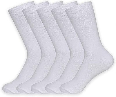 Suprix Unisex Solid Calf Length, Mid-Calf/Crew(Pack of 5)