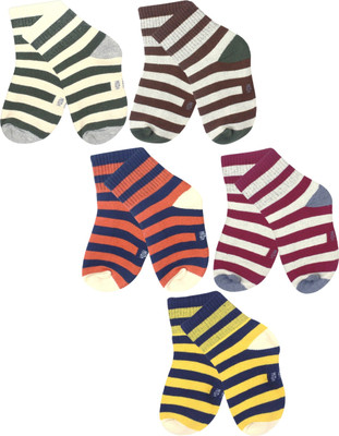 Neska Moda Boys & Girls Striped Ankle Length(Pack of 5)
