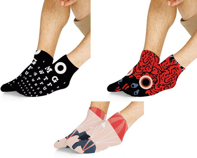 mefunky Men Printed Ankle Length(Pack of 3)