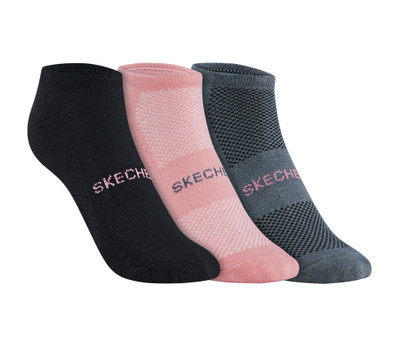 Skechers Women Solid Ankle Length(Pack of 3)