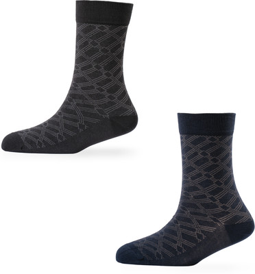 Young Wings Men Self Design Mid-Calf/Crew(Pack of 2)