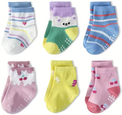 Cuteably Baby Girls Animal Print Ankle Length(Pack of 6)