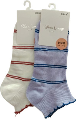 pusti Unisex Solid Ankle Length(Pack of 2)