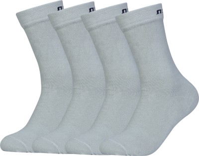 FABdon Men Solid Mid-Calf/Crew(Pack of 4)