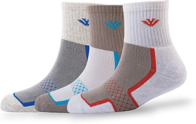 Young Wings Men Self Design Low Cut(Pack of 2)