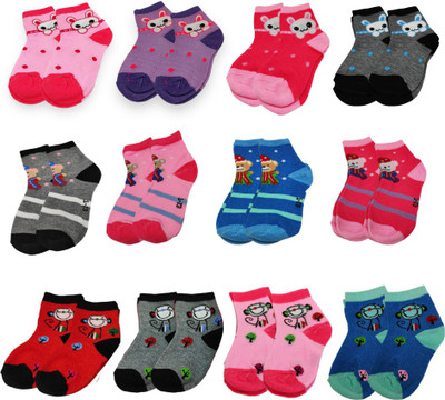 Mastiphotons Baby Boys & Baby Girls Printed Ankle Length(Pack of 12)