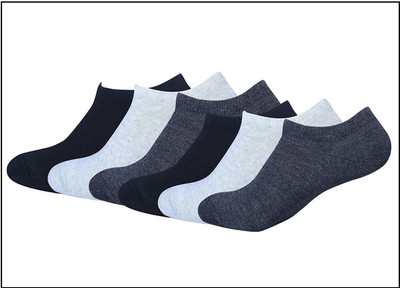 Buyra Men Self Design Ankle Length, Low Cut, Peds/Footie/No-Show(Pack of 6)