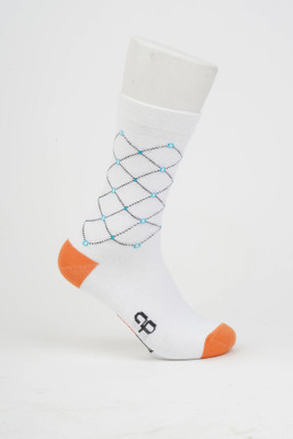 Adam Phillip Men Printed Mid-Calf/Crew