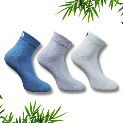 ecosync Unisex Solid Mid-Calf/Crew(Pack of 3)
