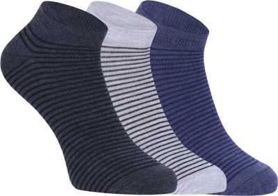 USOXO Men Striped Ankle Length(Pack of 3)