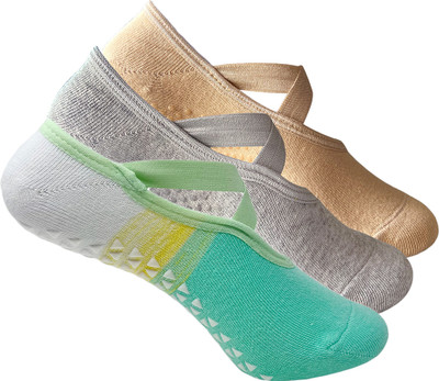 Mint and Oak Women Solid Peds/Footie/No-Show(Pack of 3)
