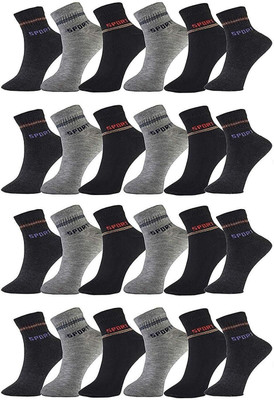 AKsells Men Self Design Ankle Length(Pack of 12)
