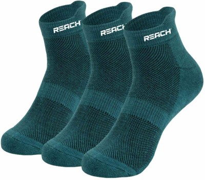 Reach Reach Bamboo Socks For Men & Women Solid Charcoal Green Pack Of 3 Unisex Solid Ankle Length(Pack of 3)