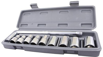 Atrocitus Socket Spannar Set with Carry Box for Car/Bike Repair Tools Kit Automobiles Socket Set(Pack of 10)