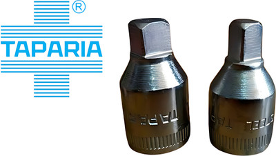 TAPARIA Heavy Duty Oil Drain Nut Socket 8 mm, 10 mm, Hardened and Tempered Socket Set(Pack of 2)
