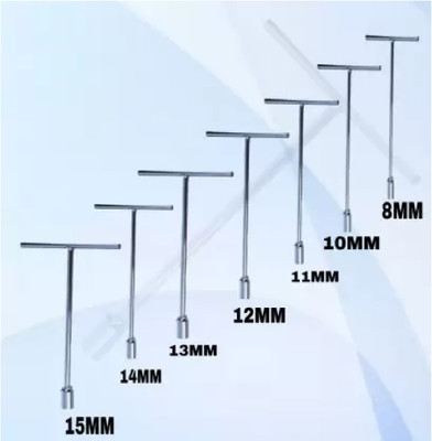 GrabMoor TCL-01G STEEL T SPANNER - 8MM, 10MM, 11MM, 12MM, 13MM, 14MM, 15MM I EASY TO USE. Socket Set(Pack of 7)