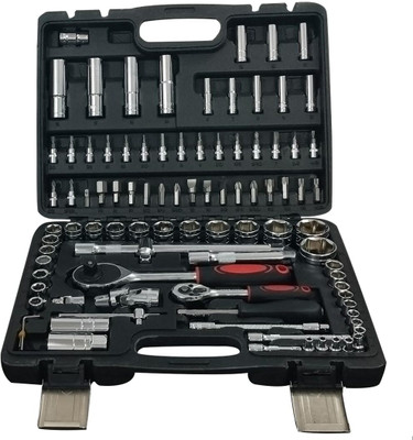 VOLTZ VOLTZ VZ-TK-94 Pcs Socket Tool Set 1/4, 1/2 Ratchet Kit for Mechanics with Box Socket Set(Pack of 1)