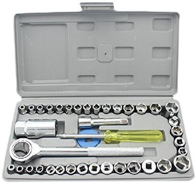 Niavaa 1 Set of 40 Pieces Multipurpose Tool Kit Socket Set(Pack of 40)