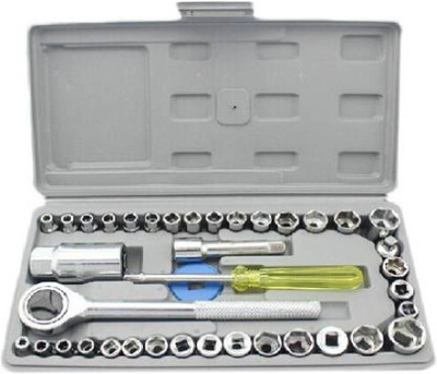 Niavaa 1 Set of 40 Pieces Multipurpose Tool Kit Socket Set(Pack of 40)
