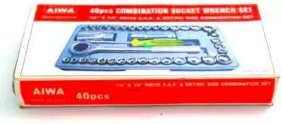 Hirday 1 Set of 40 Pieces Multipurpose Tool Kit Socket Set(Pack of 40)