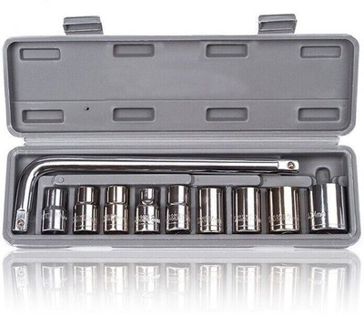 MOHINNI CREATION 10P Hand Tool Kit Set For Repairing Work, DIY, Auto Repairs Car & Bike Socket Set(Pack of 46)