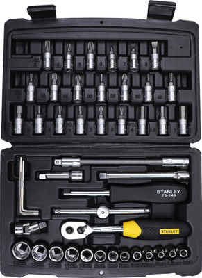 STANLEY 1/4 Inch Sq Dr Socket Set(Pack of 46)
