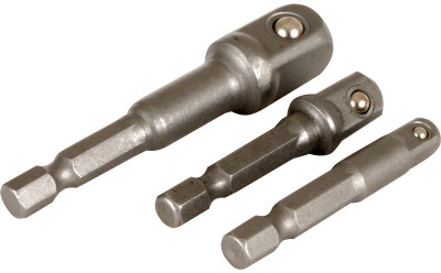 DIY Crafts AASONS 3 Pcs Socket Adapter Set Hex Shank To 1/4, 3/8, 1/2 Inch Socket Set(Pack of 1)
