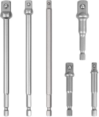 PKT Socket Adapter Set 6 PCS -1/4” 3/8” 1/2” Hex Shank Impact Driver Socket Socket Set(Pack of 1)