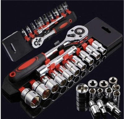 PTM 12 in 1 heavy duty ½ chrome vanadium hex socket with ouick release ratchet Socket Set(Pack of 12)