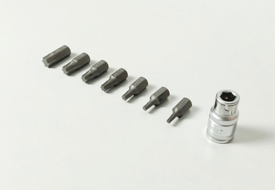 4MECH 8 Pcs. 10 mm Hardened and Tempered Force Torx Bit Set Socket Set(Pack of 1)
