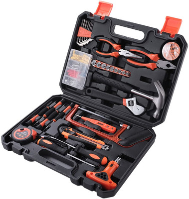 saysha 82 Piece Hand Tool Kit Multi-Utility, Screwdriver, Socket Set, Wrench, Pliers Socket Set(Pack of 1)