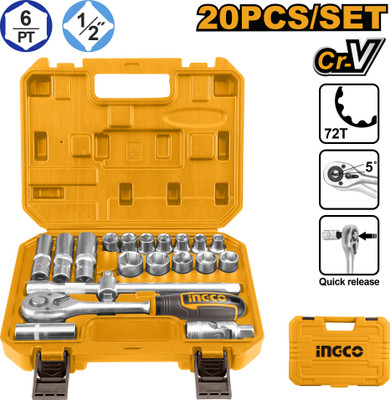 INGCO Socket Set(Pack of 1)