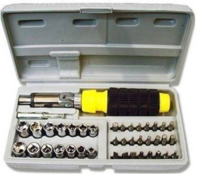 Silverfoxx SST-01 Best 41 pieces screwdriver bit socket tool kit Socket Set(Pack of 1)