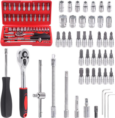 MLD Multi Purpose Combination 46 IN1 TOOL KIT Socket Set Socket Set(Pack of 1)