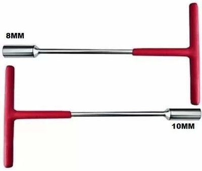 ARQEST T Spanner 8MM,10MM Long 2Pc Set Tool Single Sided Speciality 01 Socket Set(Pack of 2)