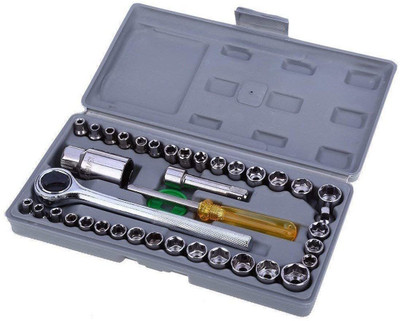 earthheven 40 In 1 Automobile Motorcycle Tool Socket Wrench Small Screwdriver Socket Set(Pack of 1)