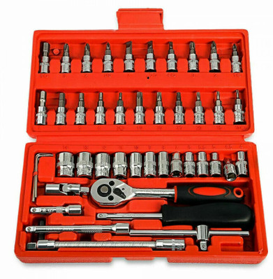 ALAMPAR Toolkit 46pc red Socket Set(Pack of 1)